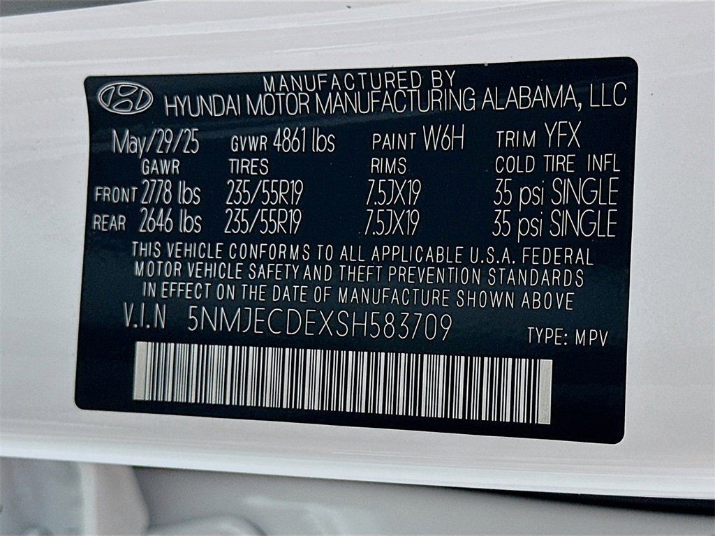 Used 2025 White Hyundai Limited image 21