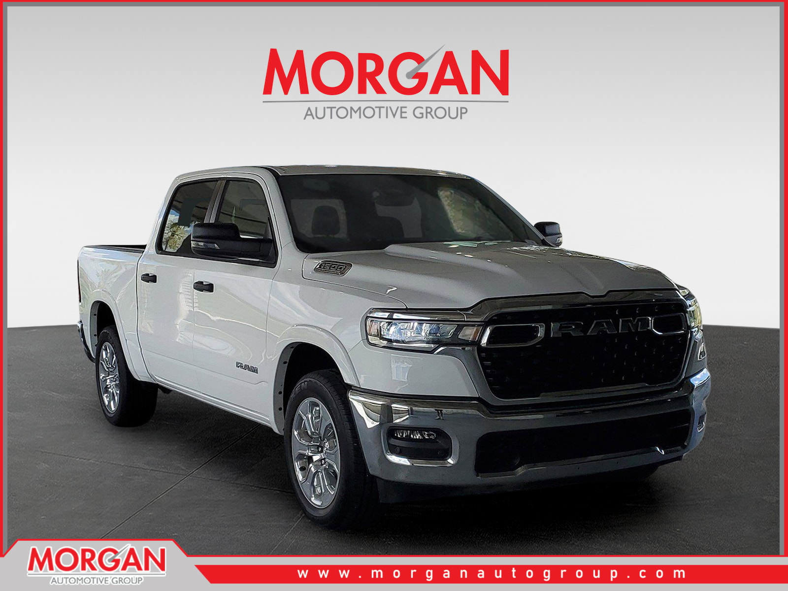 2026 Ram 1500 Big Horn in Bright White Clearcoat — front three-quarter view