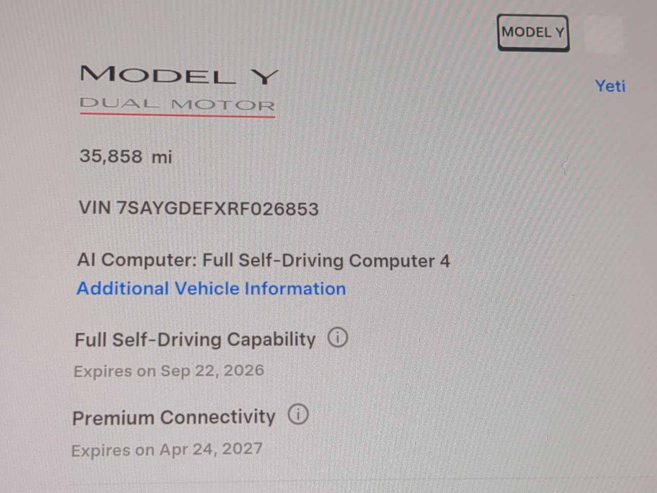 Used 2024 Gray Tesla Performance image 31