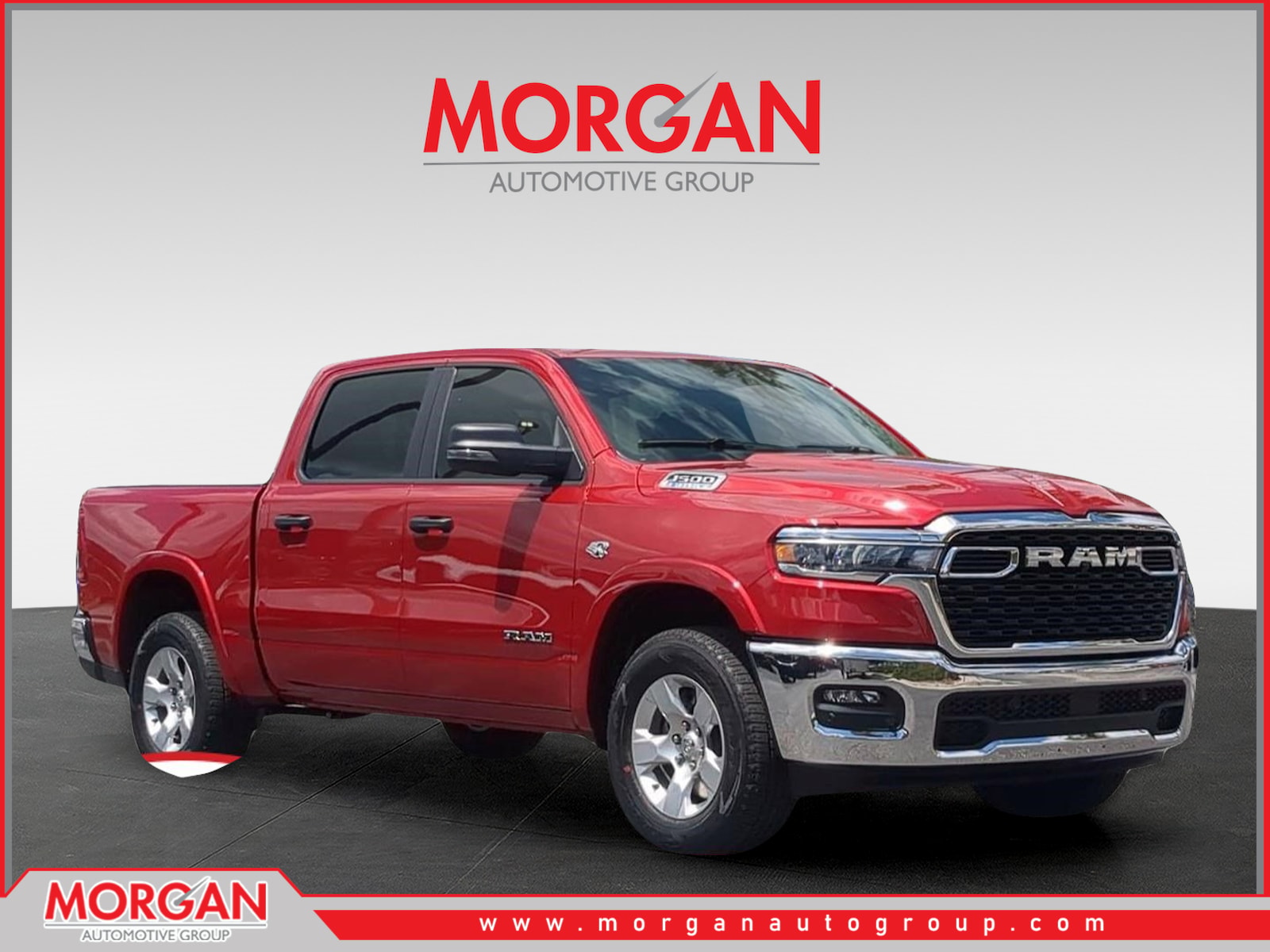 2026 Ram 1500 Big Horn/Lone Star in Red — front three-quarter view