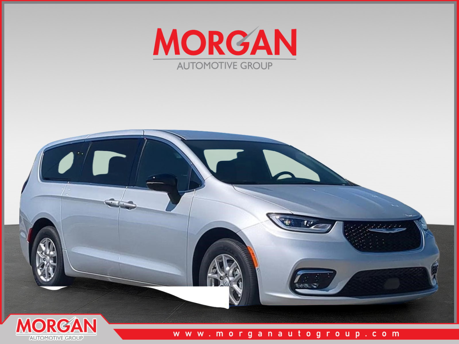 2026 Chrysler Pacifica Select in Silver — front three-quarter view