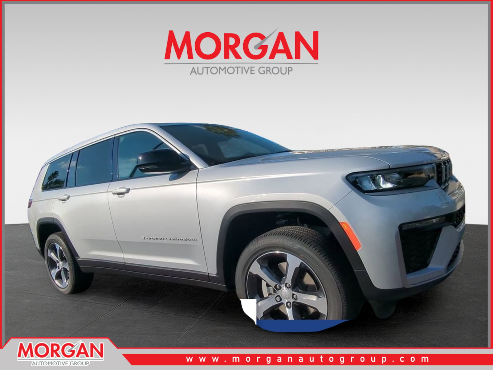 2026 Jeep Grand Cherokee L Limited in Silver — front three-quarter view