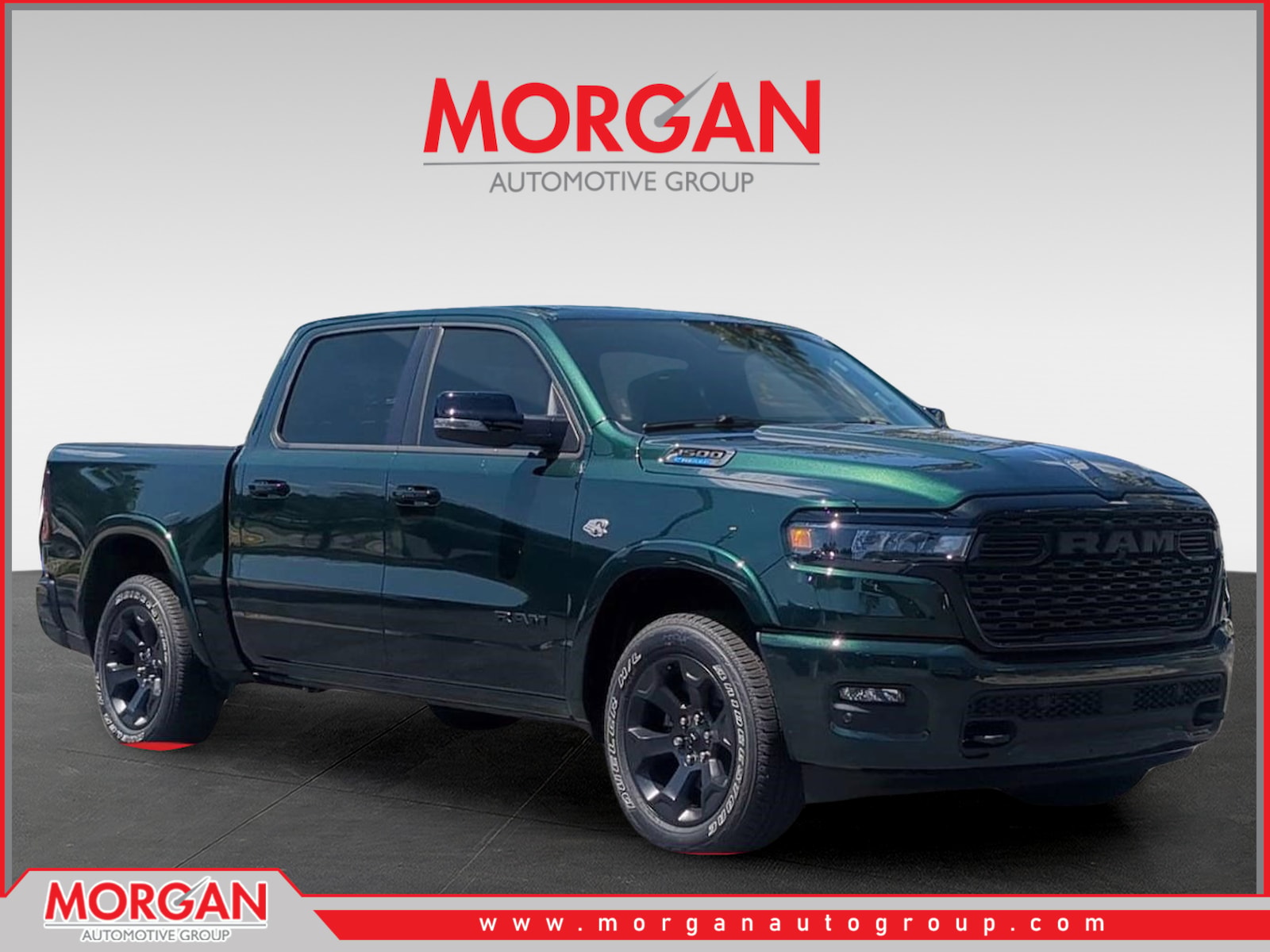 2026 Ram 1500 Big Horn/Lone Star in Green — front three-quarter view
