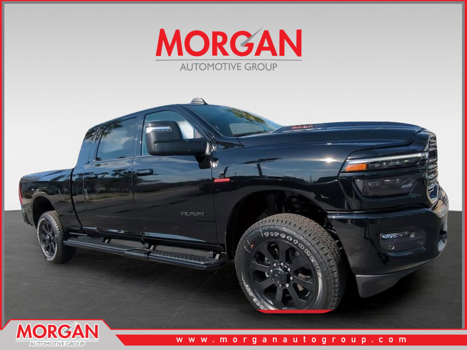 2026 Ram 2500 Laramie in Black — front three-quarter view