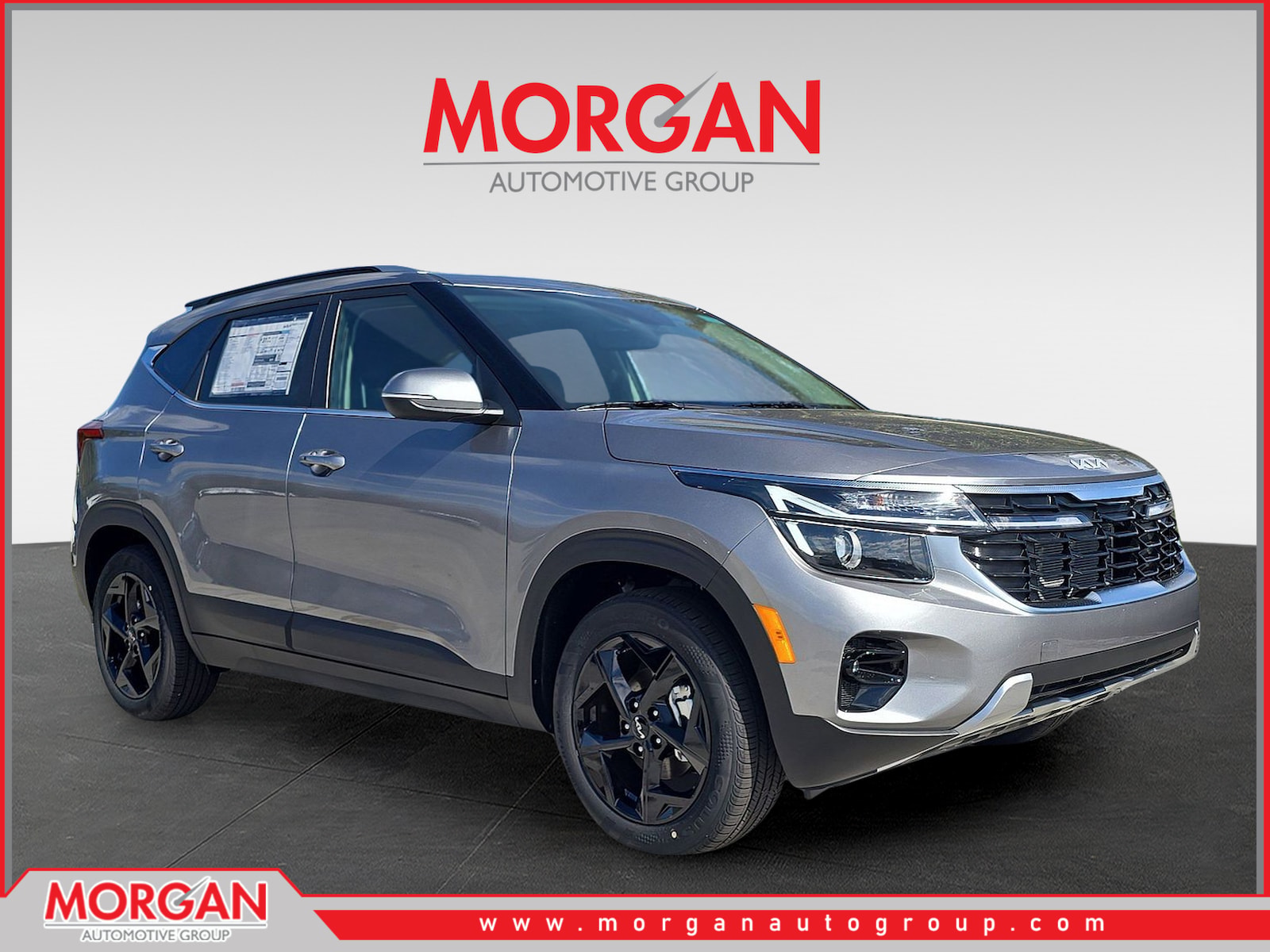 2026 Kia Seltos EX in Steel Gray — front three-quarter view