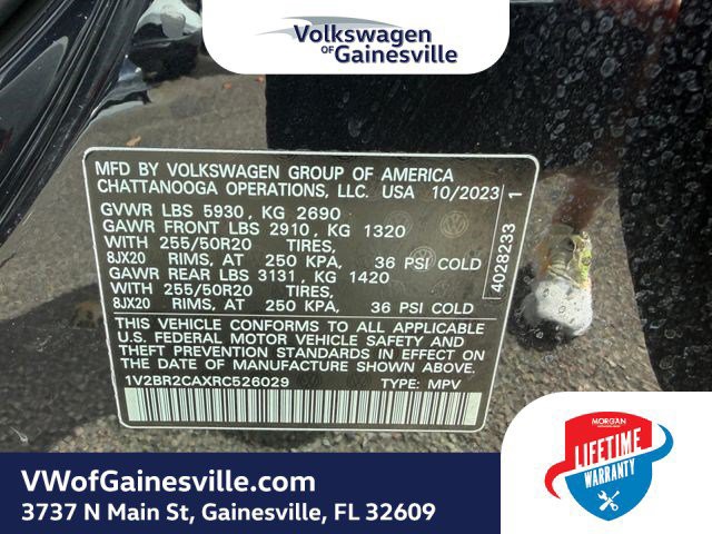 Certified Used 2024 Black Volkswagen 2.0T SEL image 30