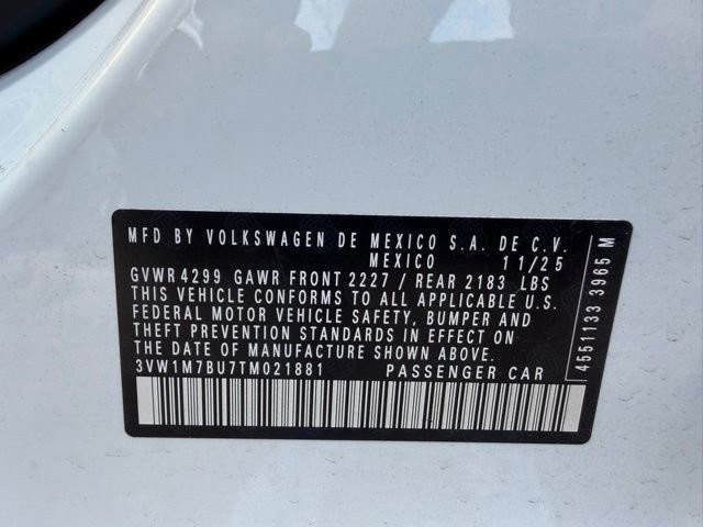 New 2026 White Volkswagen 2.0T Autobahn image 24