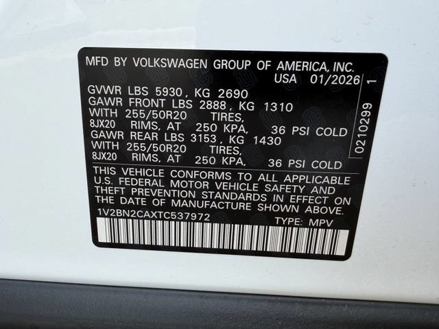 New 2026 White Volkswagen 2.0T SEL image 34