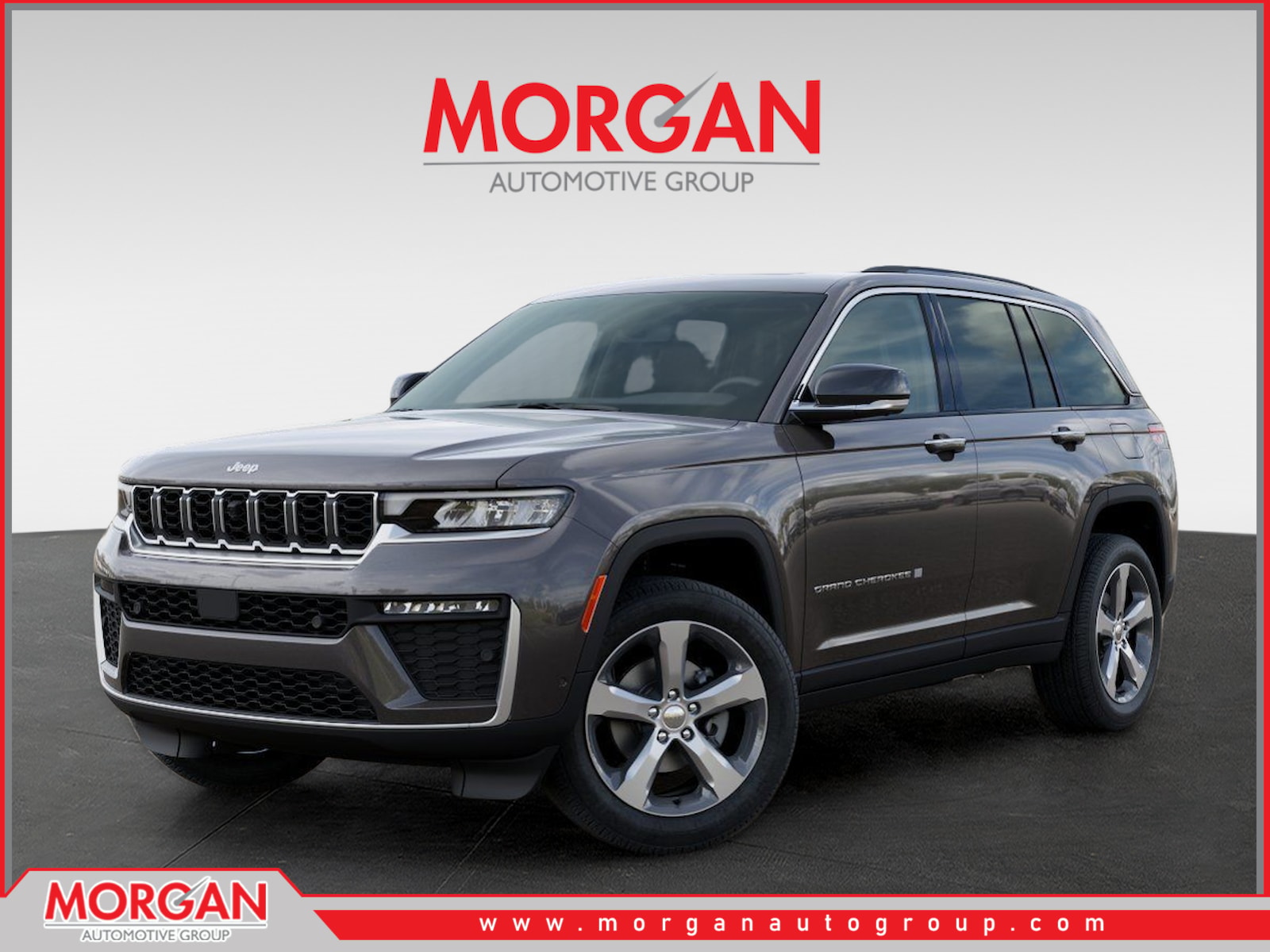 2026 Jeep Grand Cherokee Limited in Gray — front three-quarter view