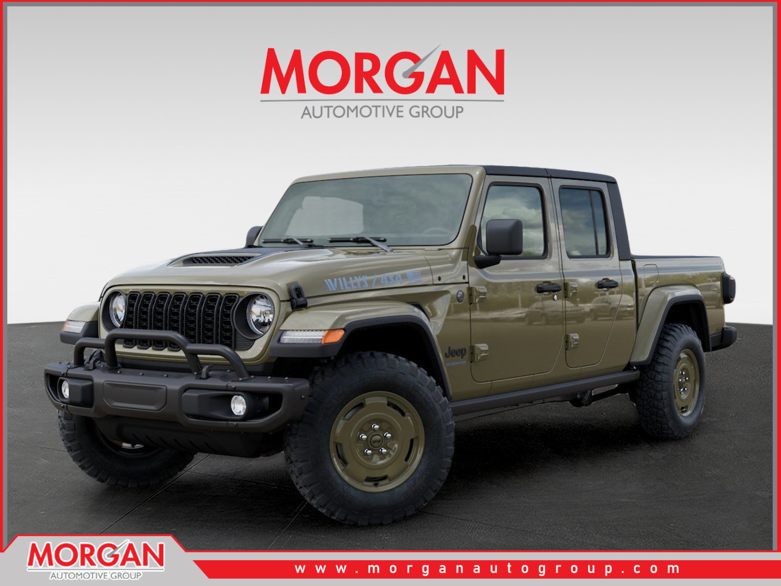 2026 Jeep Gladiator Willys — front three-quarter view