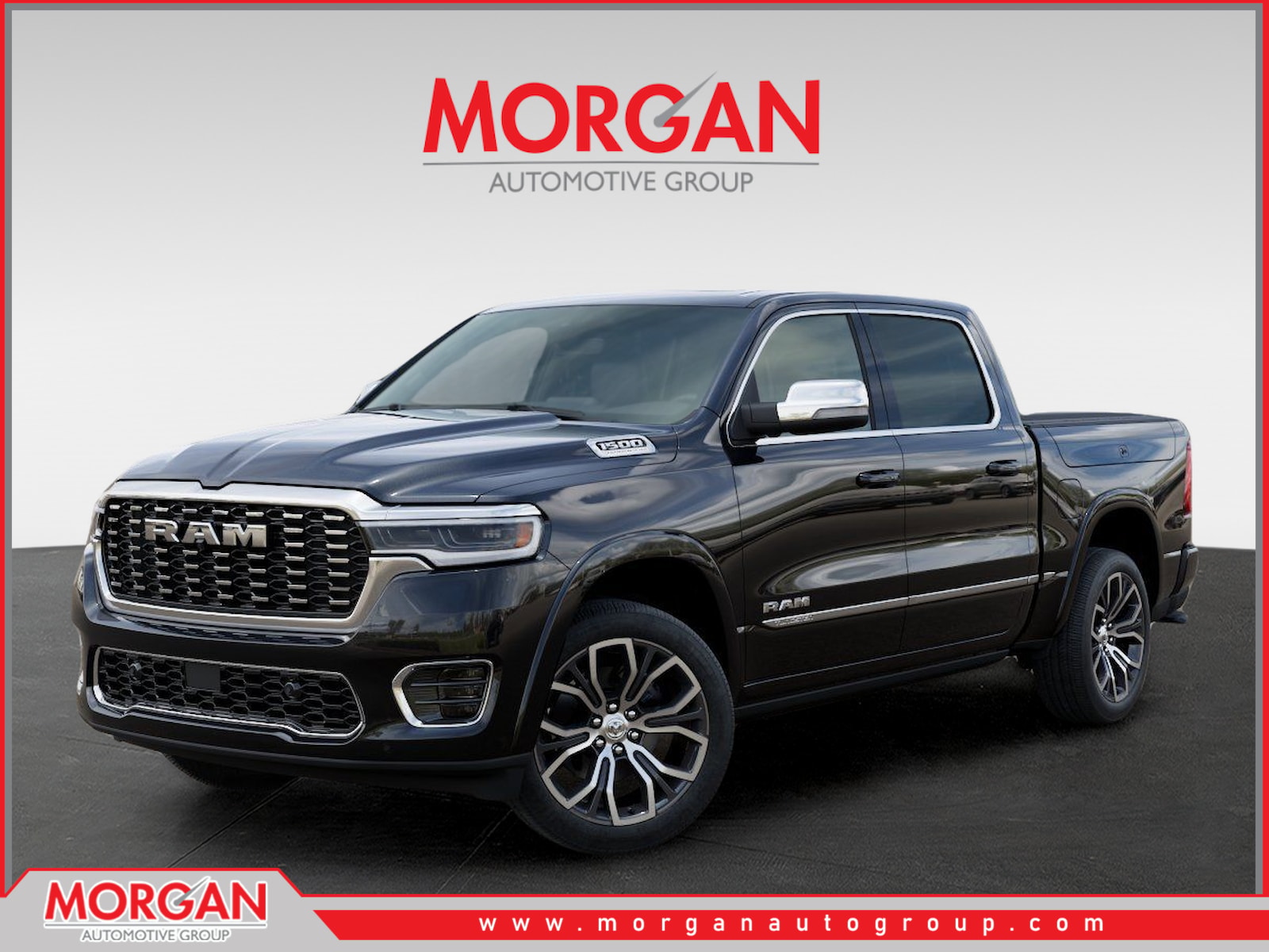 2026 Ram 1500 Tungsten in Black — front three-quarter view