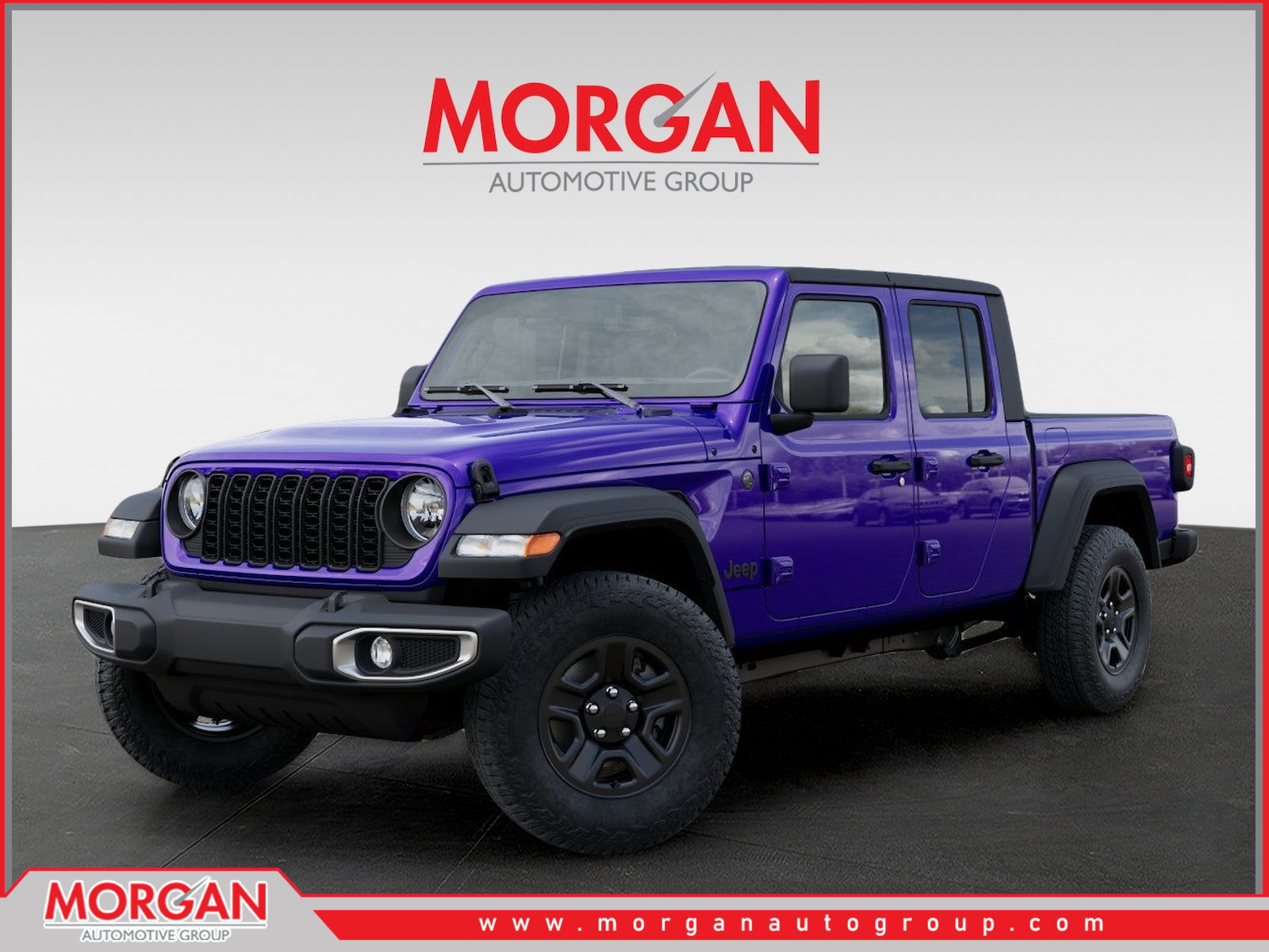 2026 Jeep Gladiator Sport in Purple — front three-quarter view