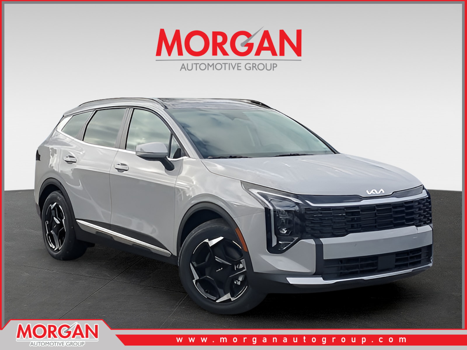 2026 Kia Sportage EX in Gray — front three-quarter view