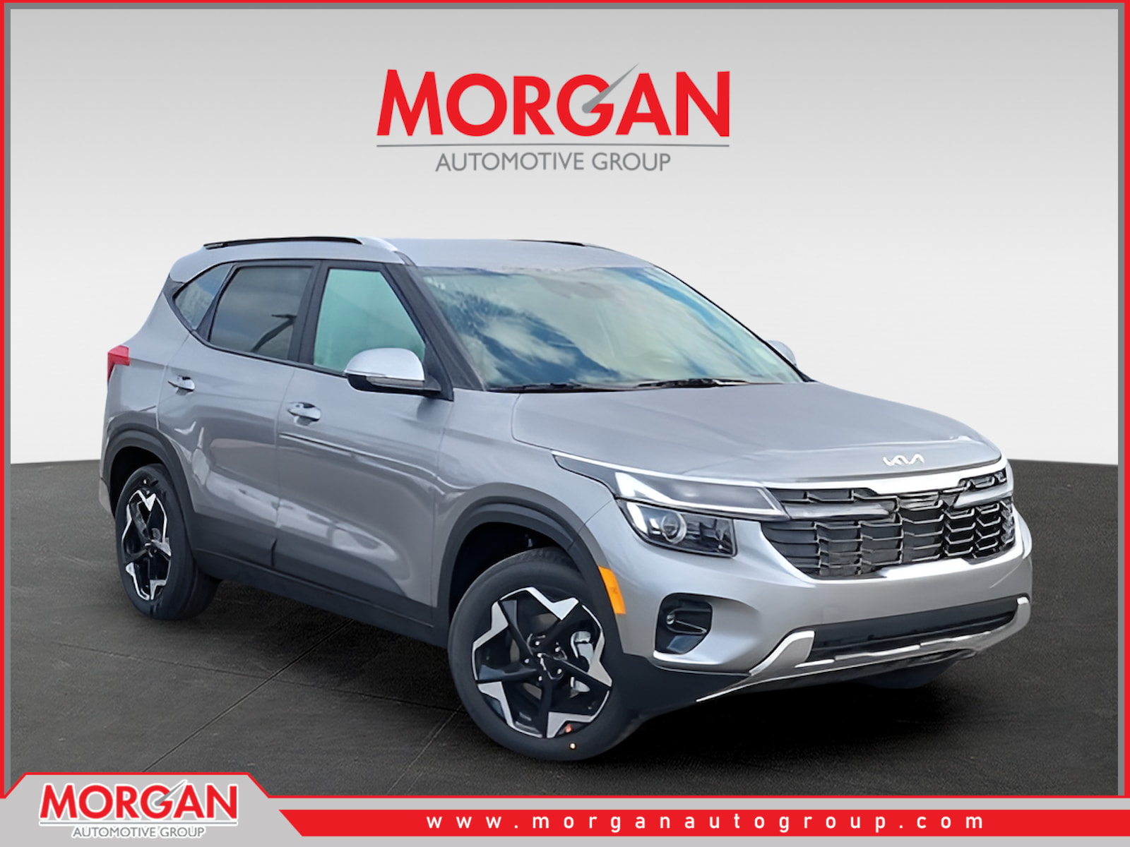2026 Kia Seltos S in Gray — front three-quarter view