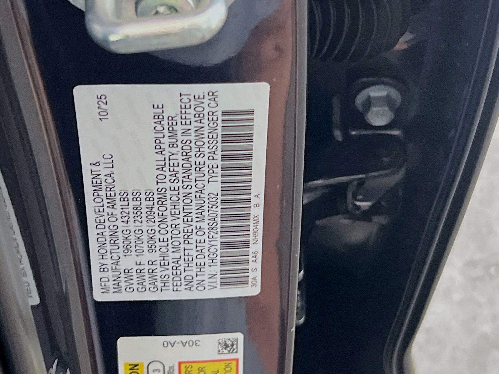 Certified Used 2025  Honda LX image 23