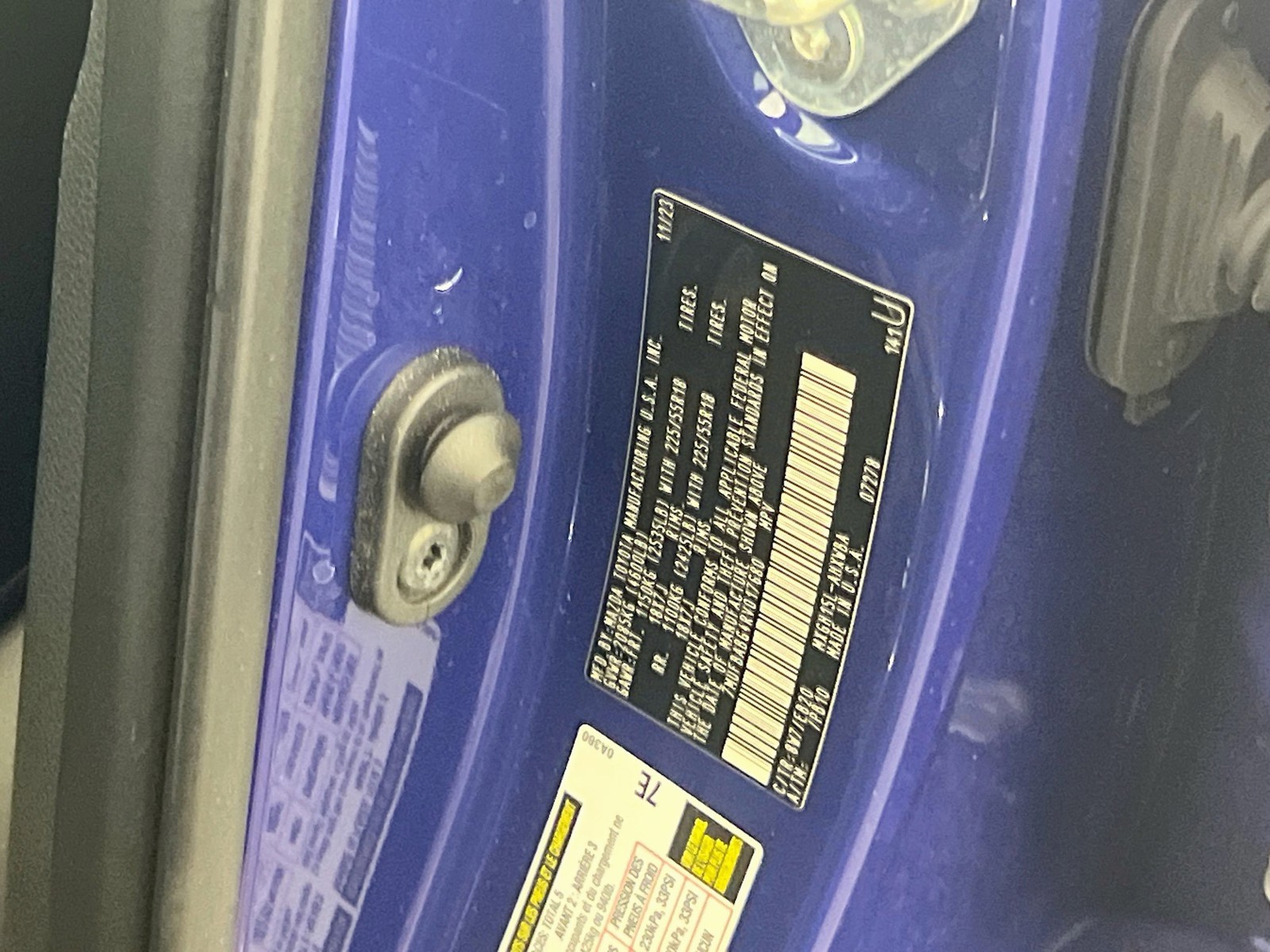 Used 2024 Blue Toyota Hybrid XSE image 22