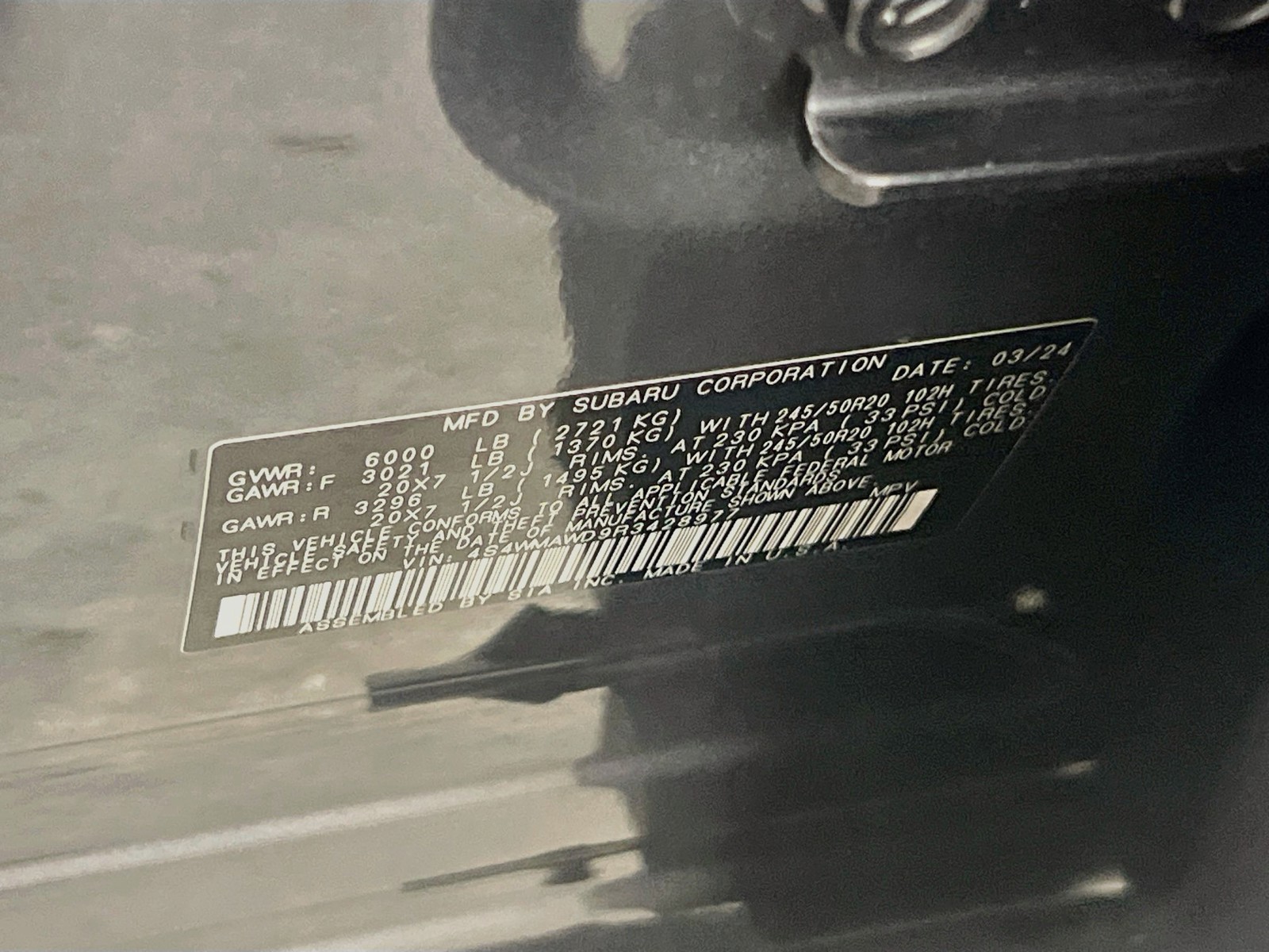 Used 2024 Gray Subaru Touring image 25
