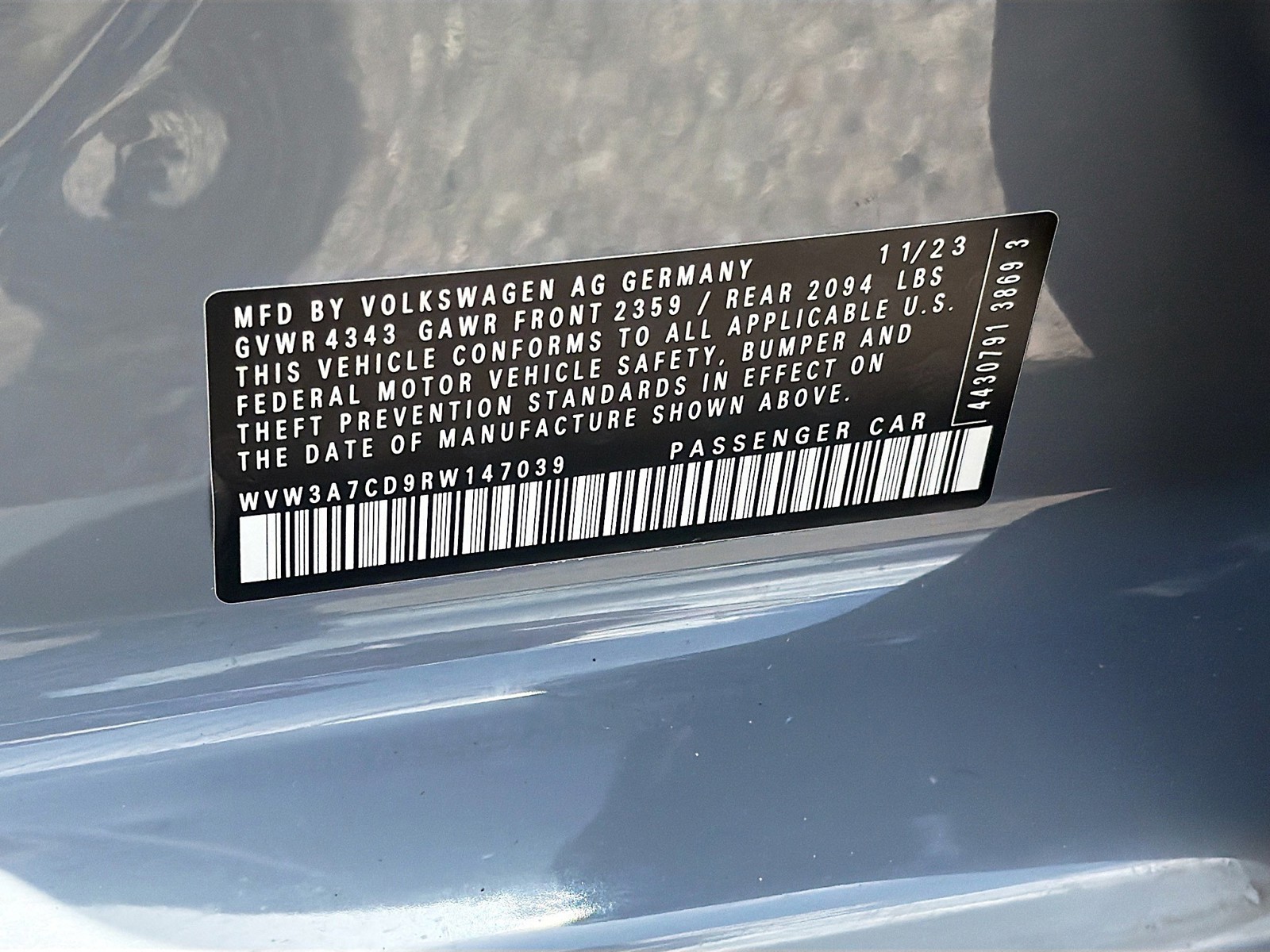 Used 2024 Moonstone Gray Volkswagen SE image 42