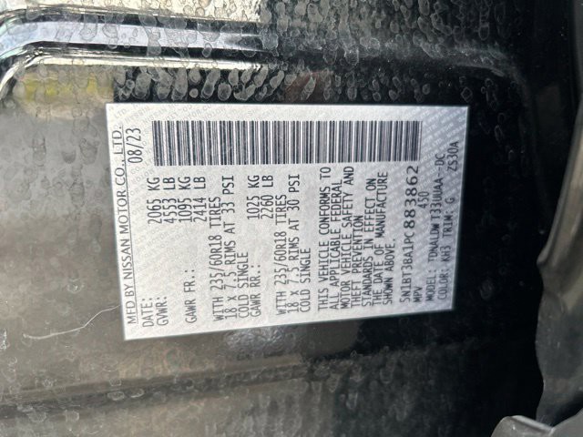 Used 2023 Super Black Nissan SV image 22