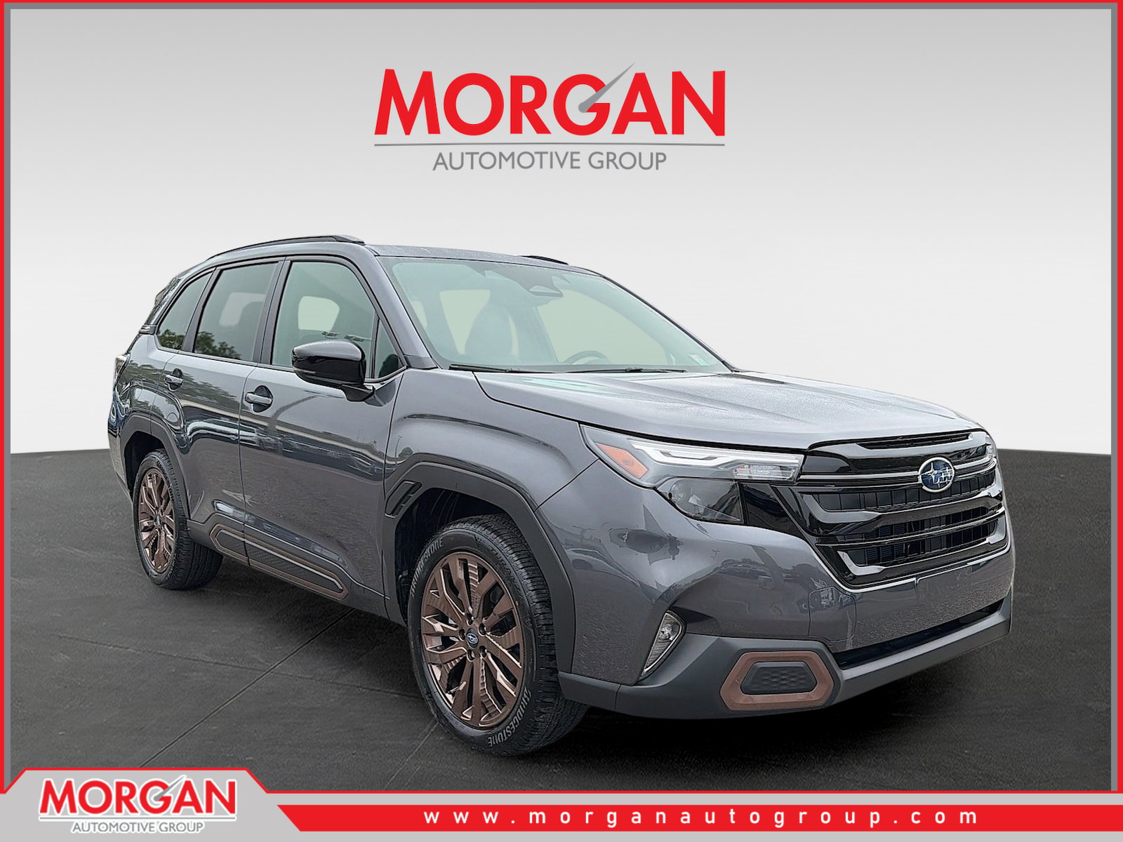 2026 Subaru Forester Sport in Magnetite Gray Metallic — front three-quarter view