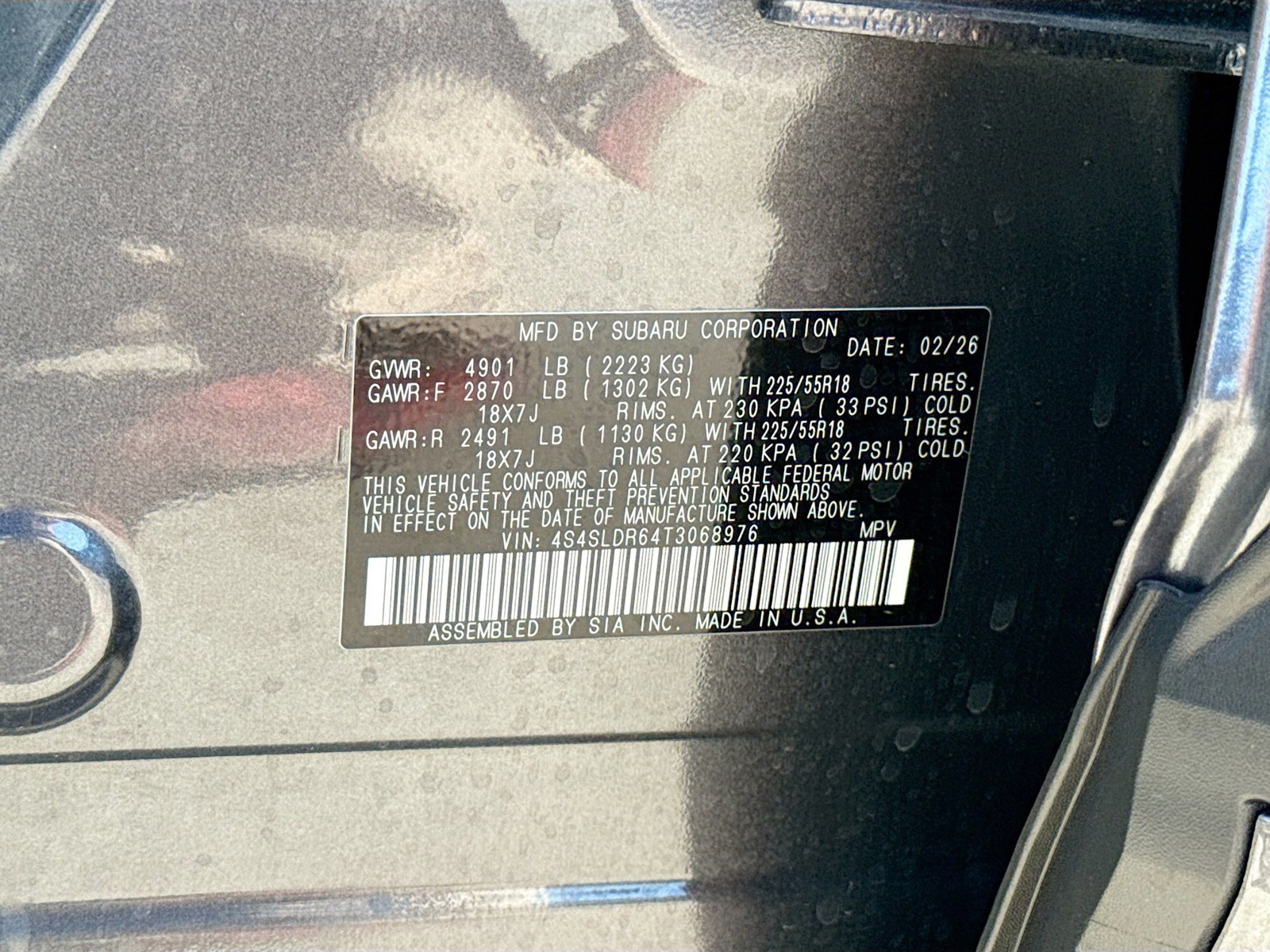 New 2026 Magnetite Gray Metallic Subaru Limited image 42