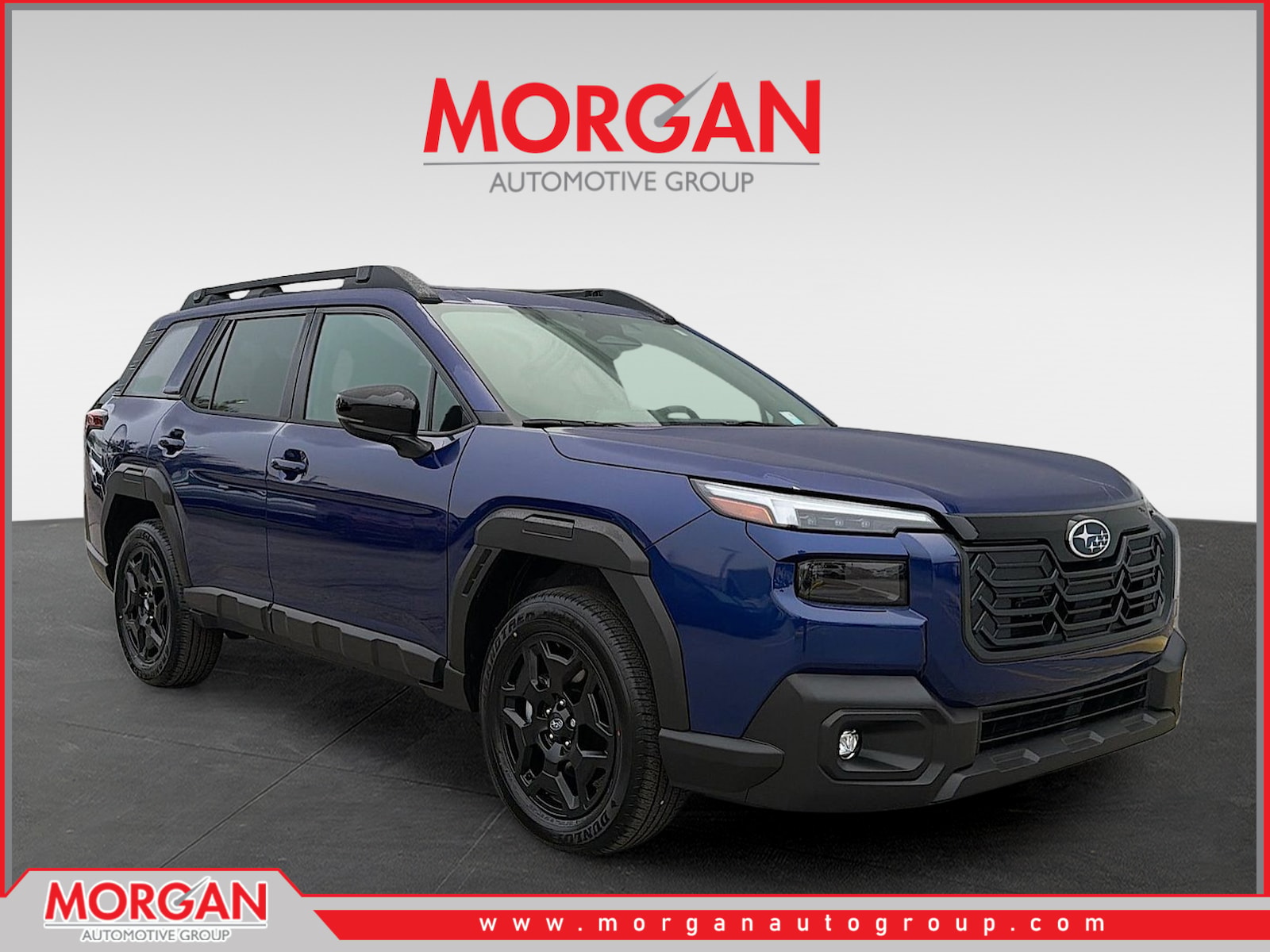 2026 Subaru Outback Limited in Sapphire Blue Pearl — front three-quarter view