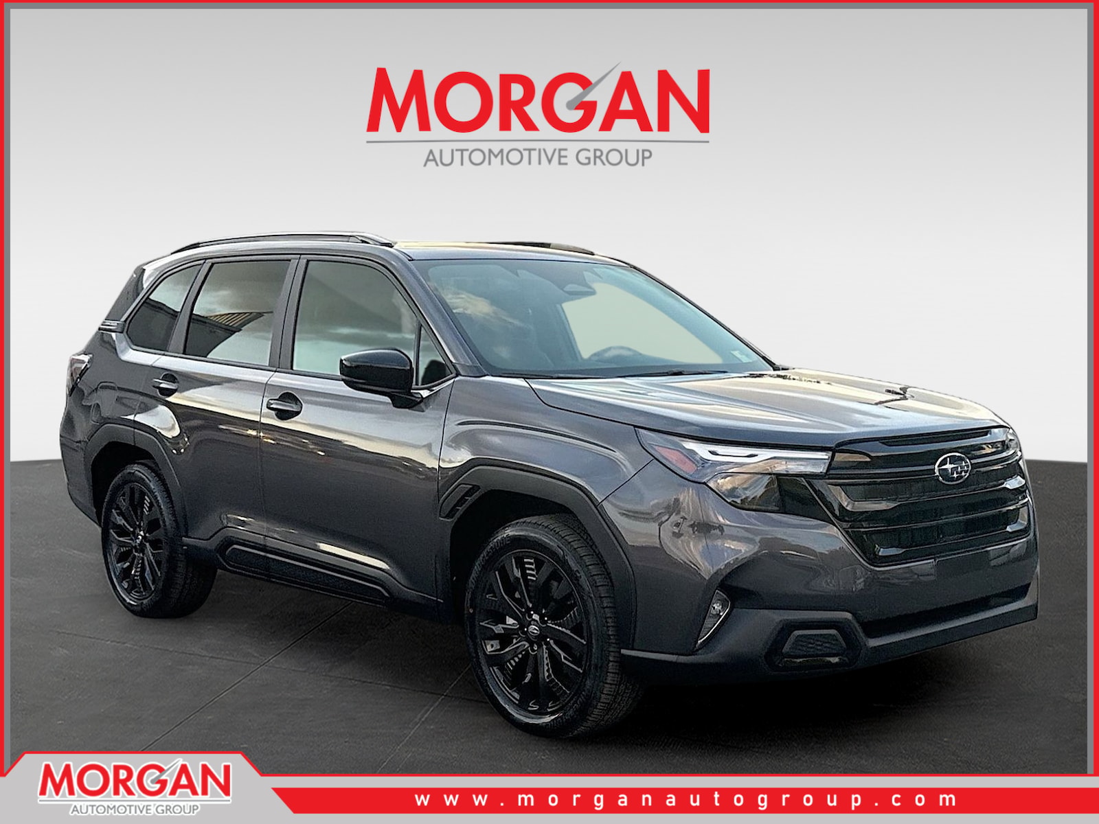 2026 Subaru Forester Sport in Magnetite Gray Metallic — front three-quarter view