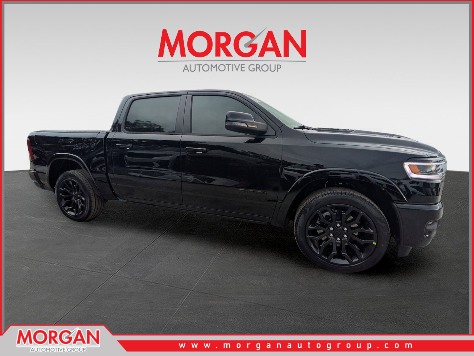 2026 Ram 1500 Limited in Black — front three-quarter view