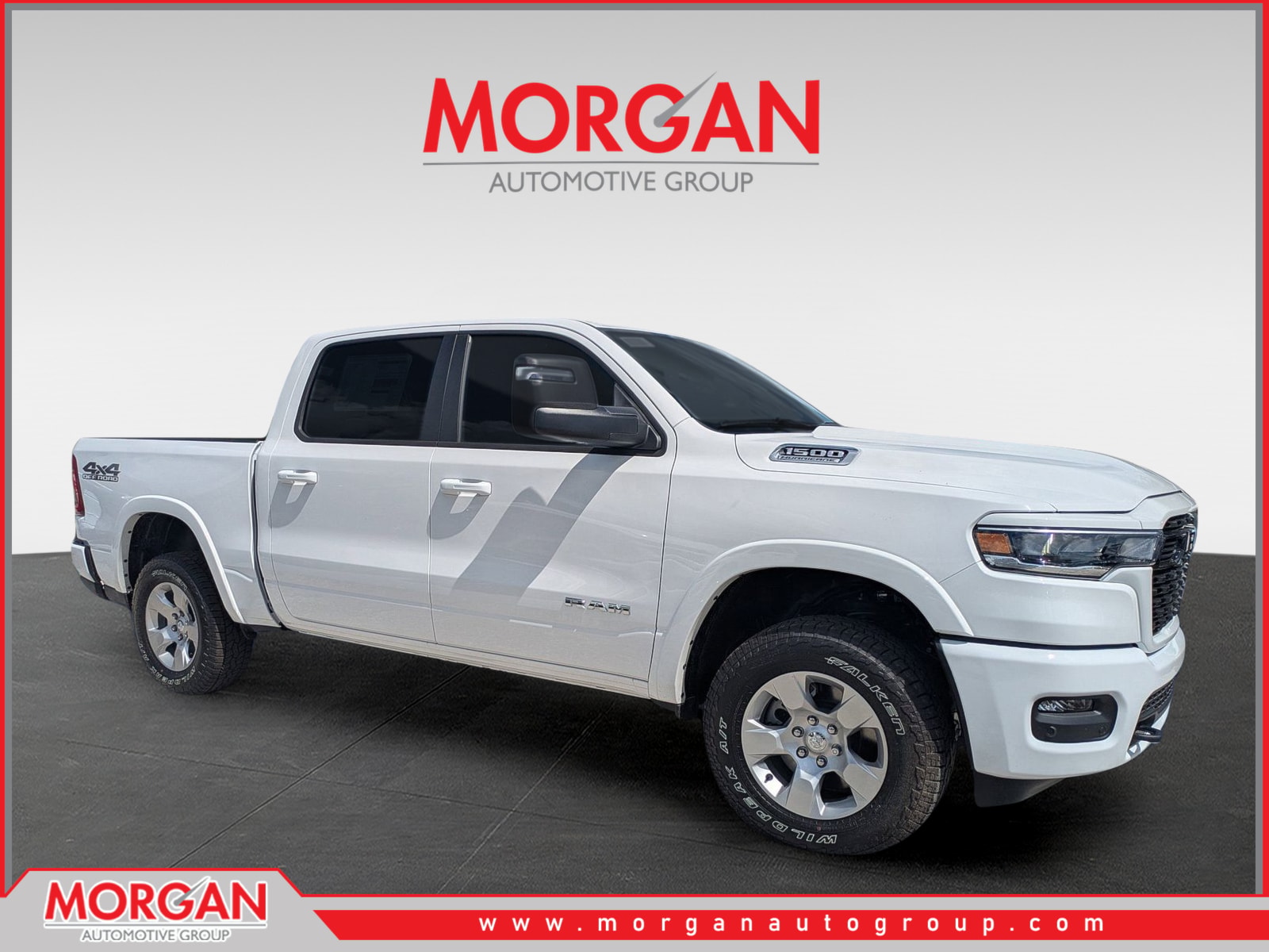 2026 Ram 1500 Big Horn/Lone Star in White — front three-quarter view