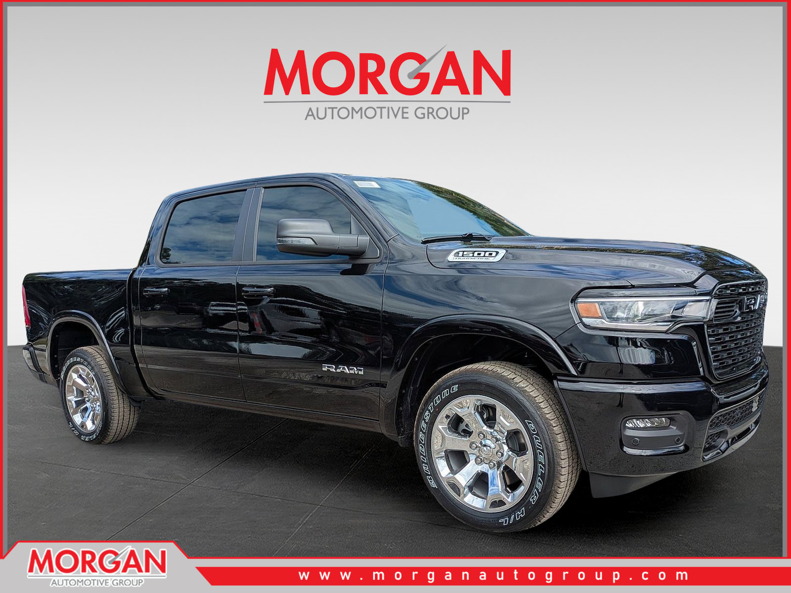 2026 Ram 1500 Big Horn/Lone Star in Black — front three-quarter view
