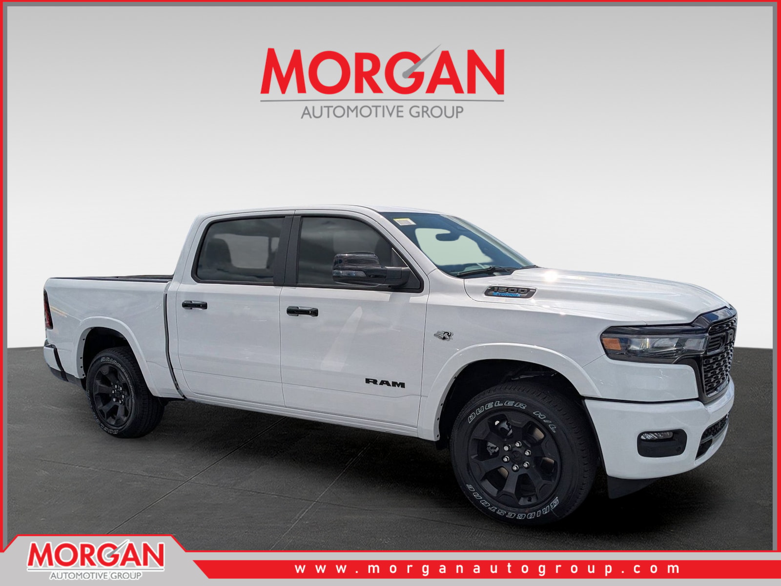 2026 Ram 1500 Big Horn/Lone Star in White — front three-quarter view