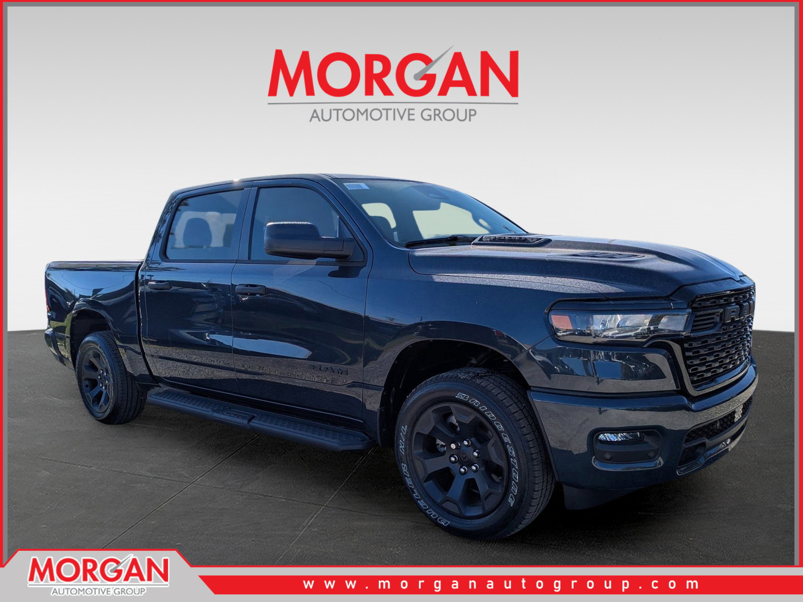 2026 Ram 1500 Express in Blue — front three-quarter view