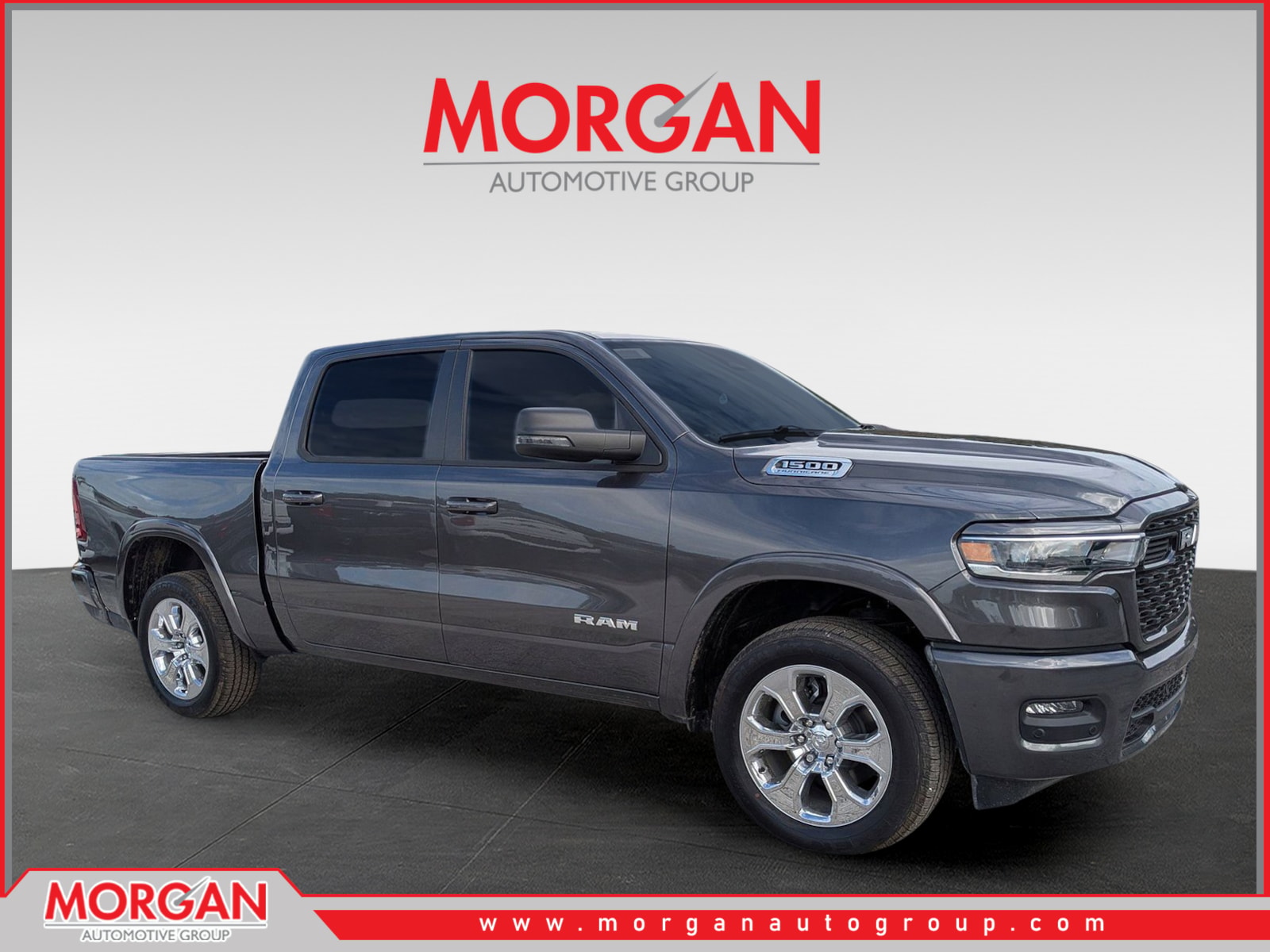 2026 Ram 1500 Big Horn/Lone Star in Gray — front three-quarter view