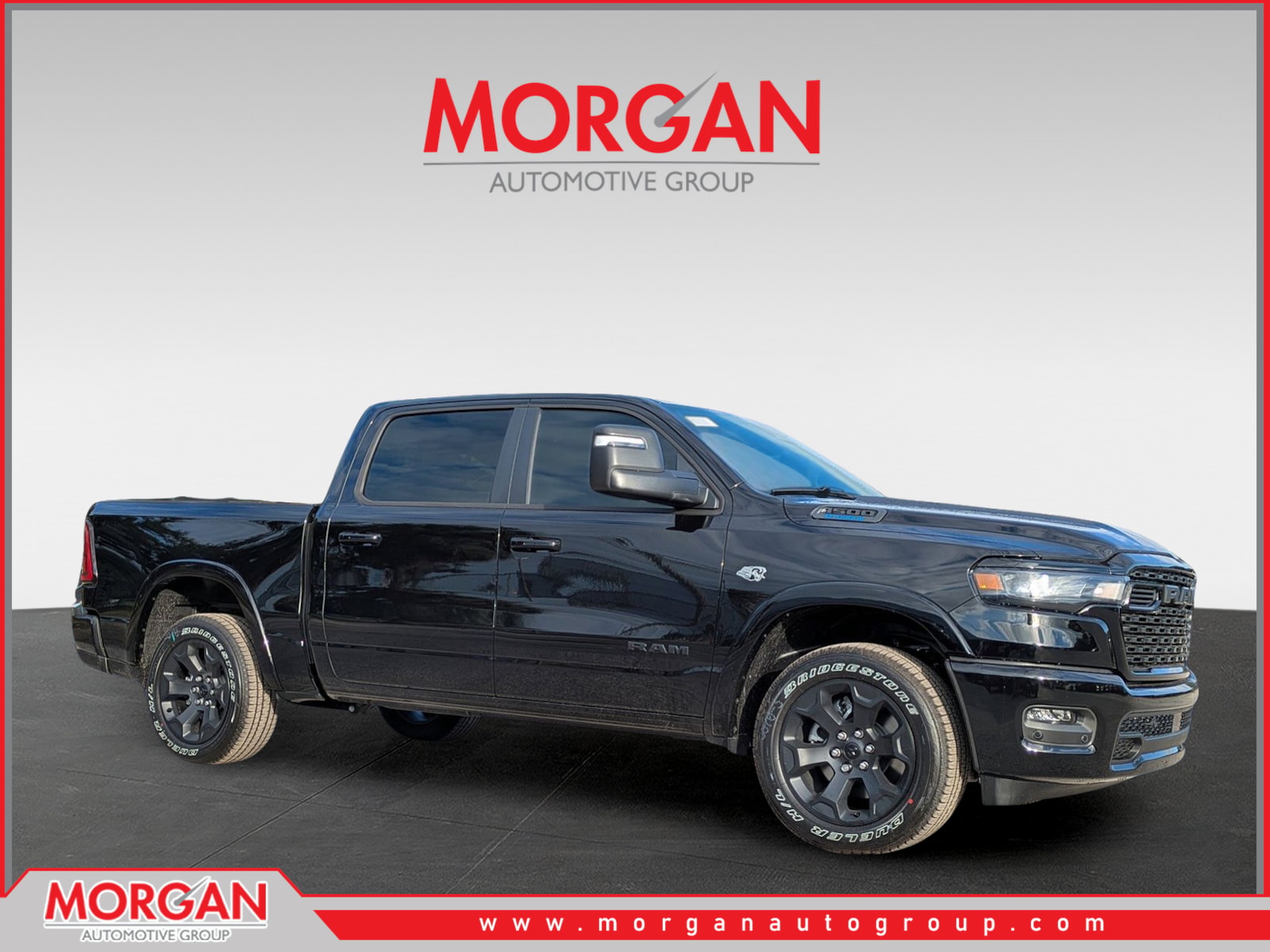 2026 Ram 1500 Big Horn/Lone Star in Black — front three-quarter view