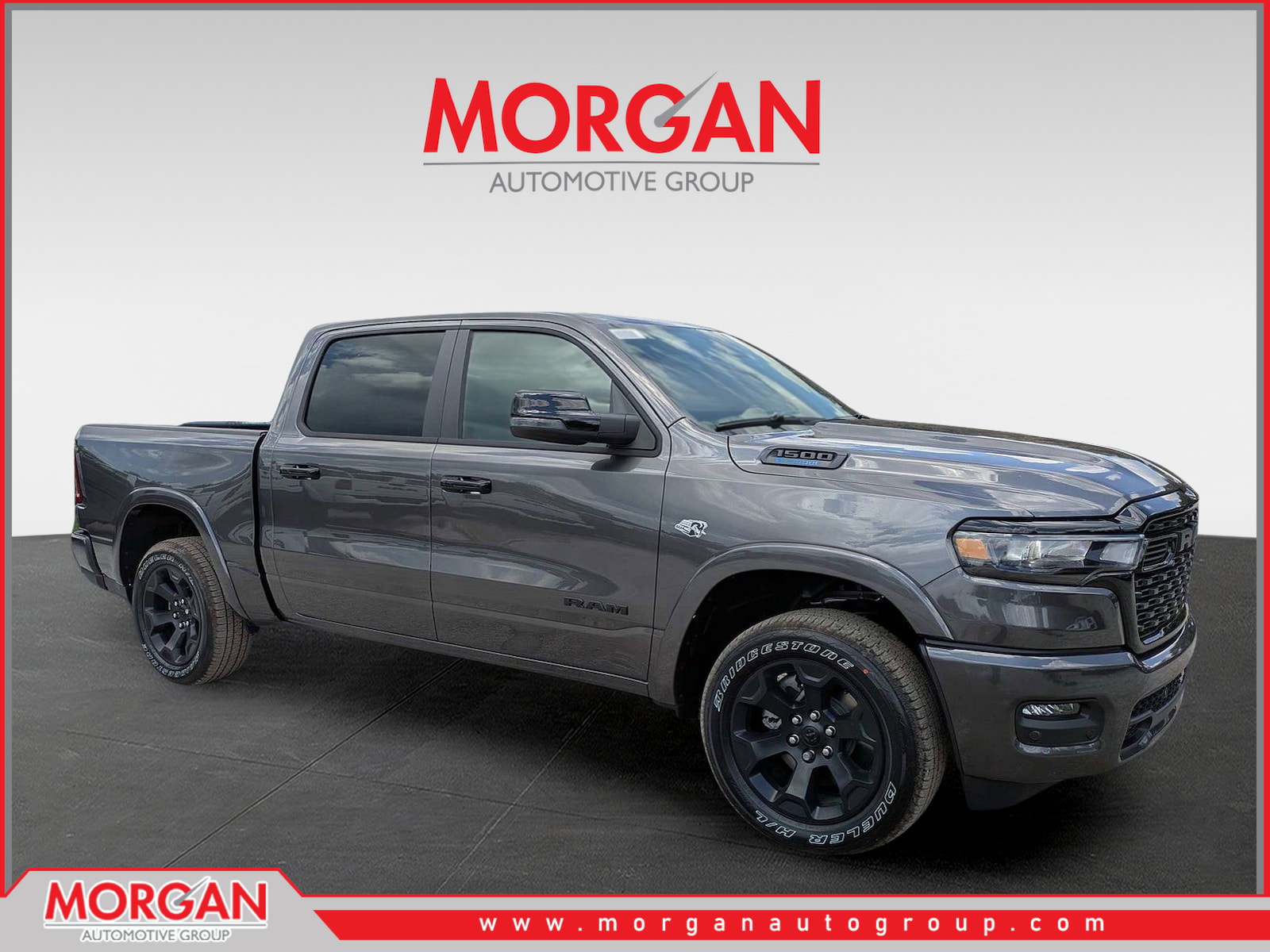 2026 Ram 1500 Big Horn/Lone Star in Gray — front three-quarter view