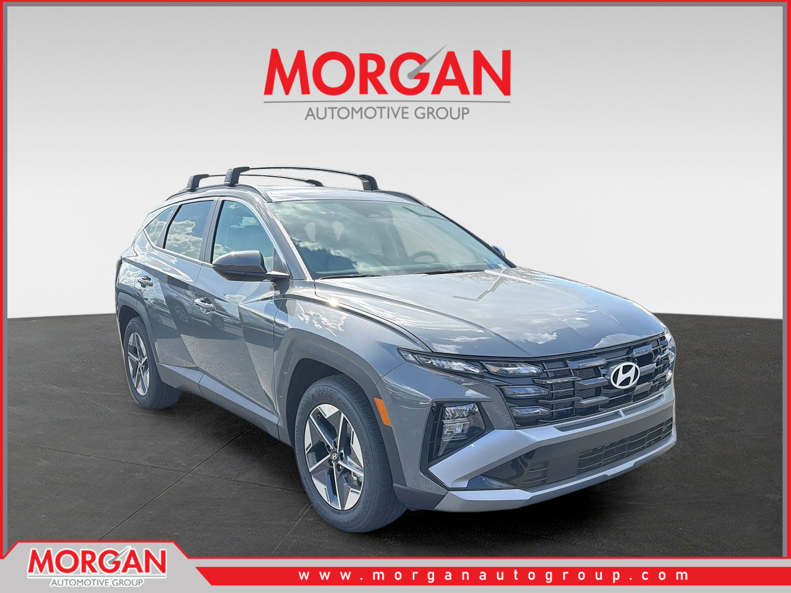 2026 Hyundai TUCSON SEL in Hampton Gray — front three-quarter view