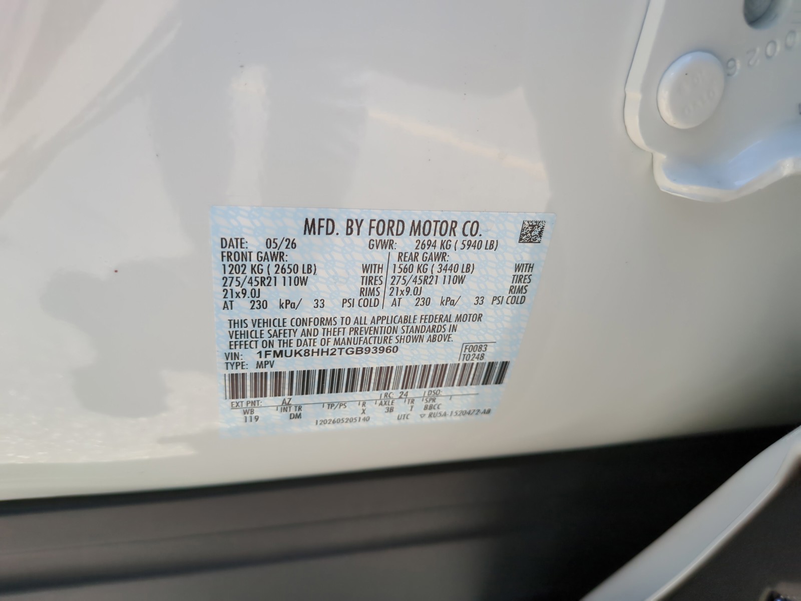 New 2026 White Ford Platinum image 35