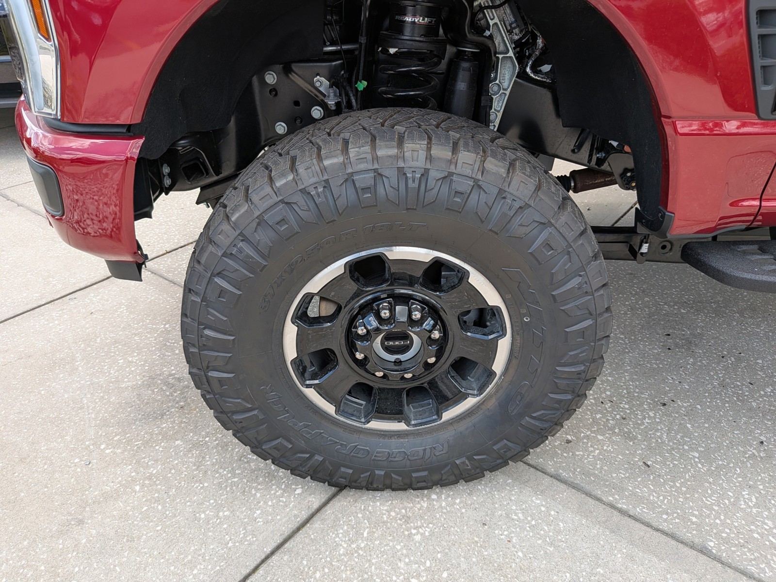 New 2026 Red Ford Platinum LEVELED ON 37