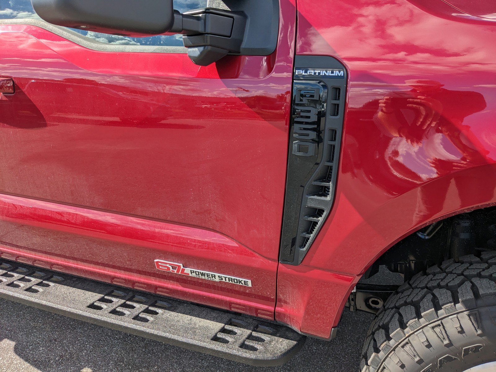 New 2026 Red Ford Platinum LEVELED ON 37