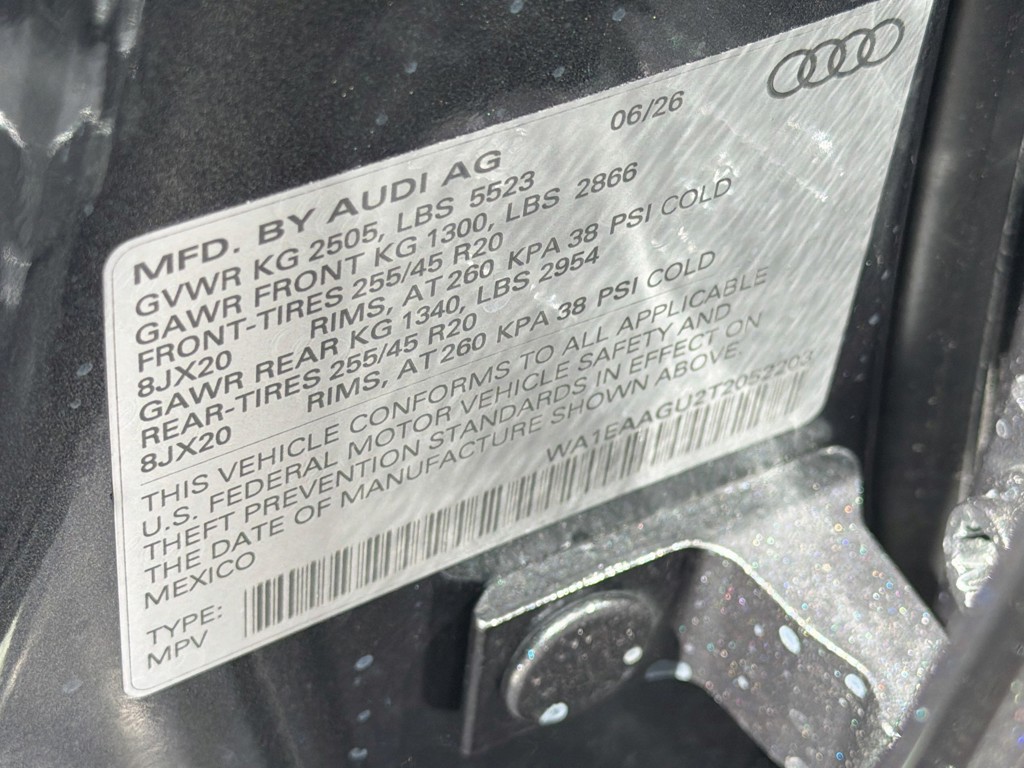 New 2026 Daytona Gray Pearl Effect Audi Premium Plus image 42