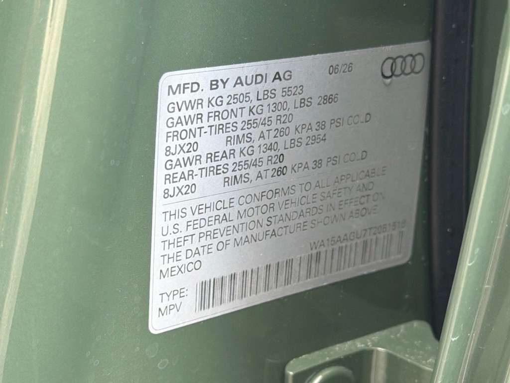 New 2026 District Green Metallic Audi Premium Plus image 42