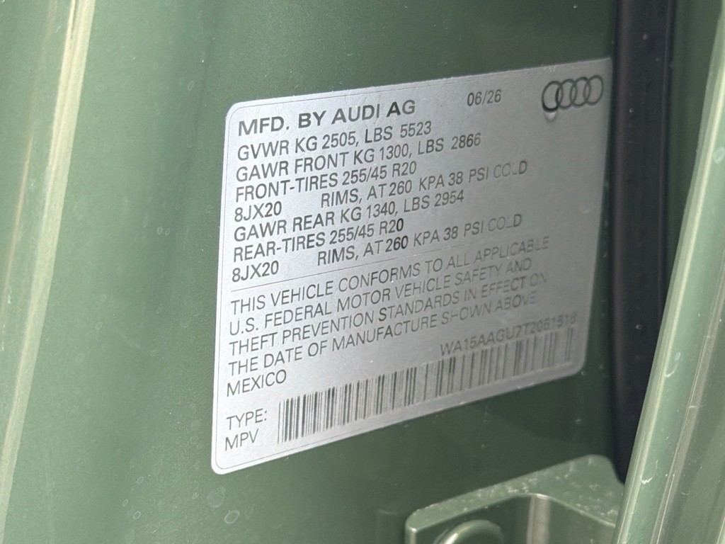 New 2026 District Green Metallic Audi Premium Plus image 43