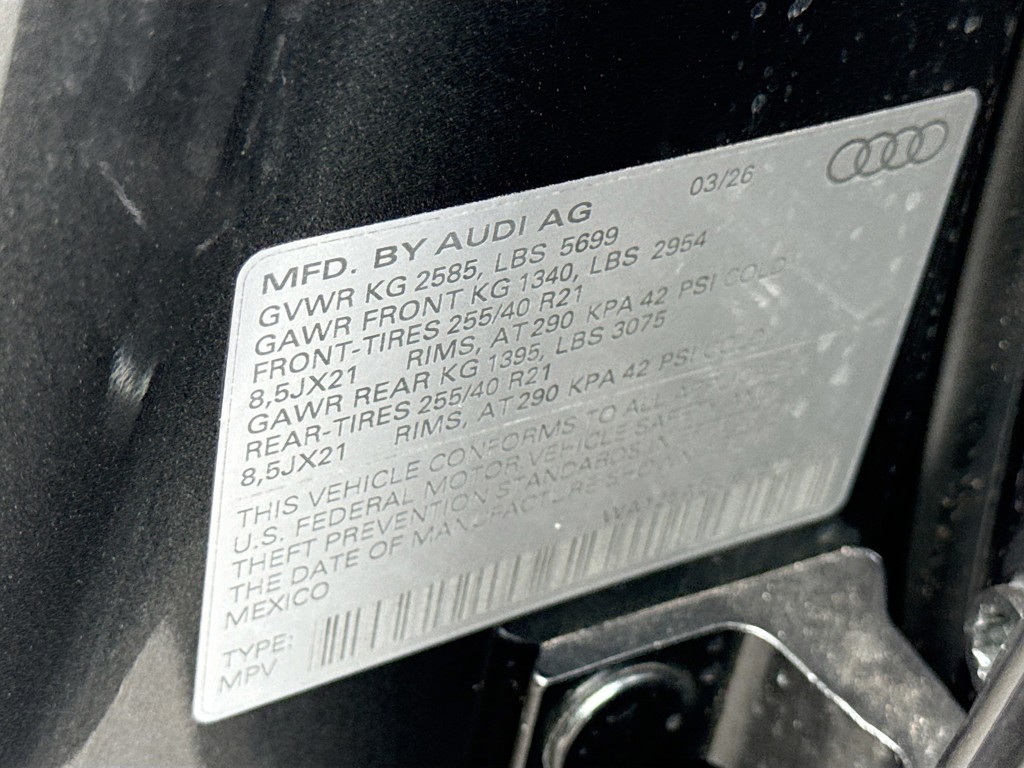 New 2026 Daytona Gray Pearl Effect Audi Premium Plus image 41