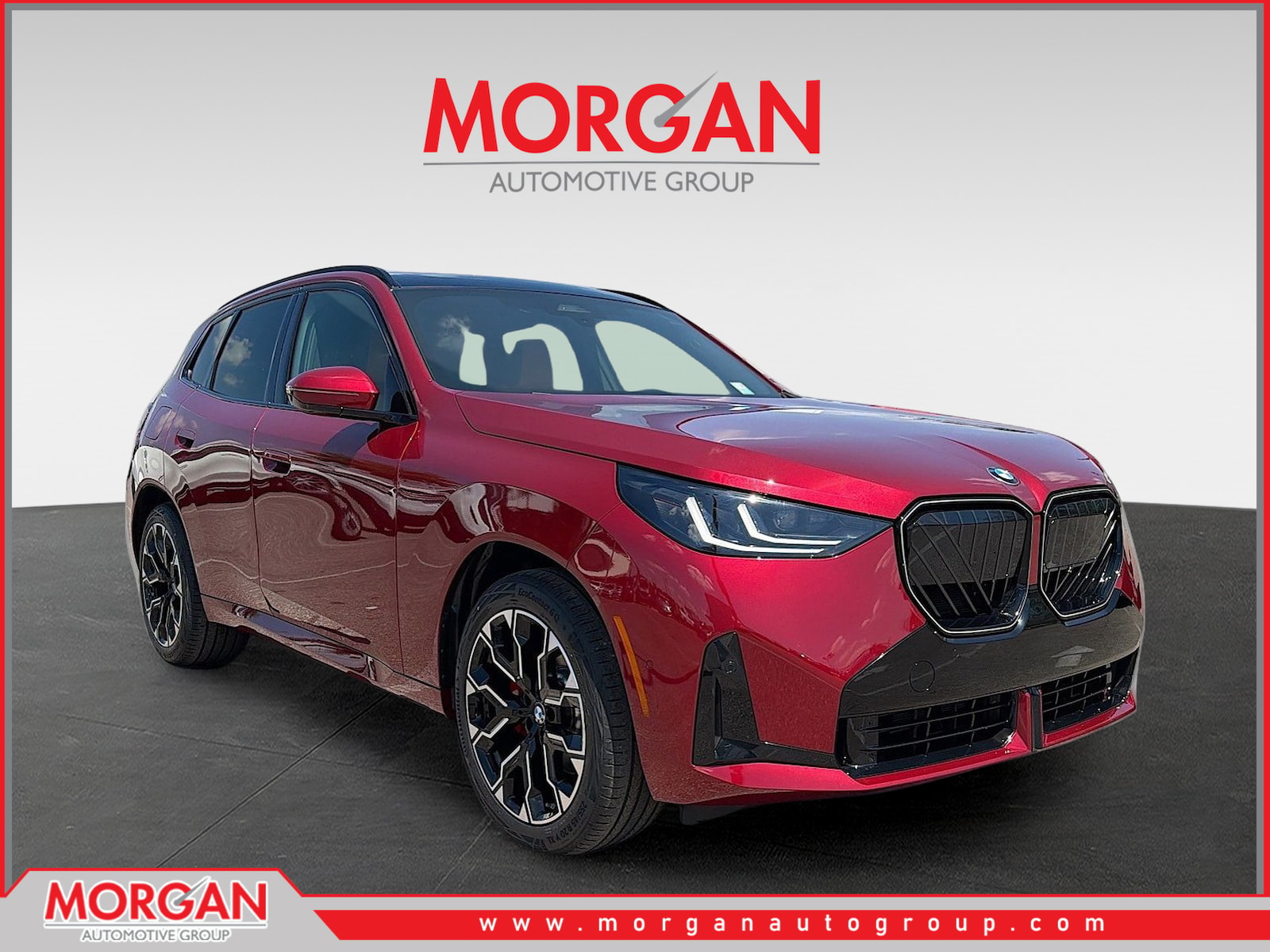 2026 BMW X3 30 xDrive in Vegas Red Metallic — front three-quarter view