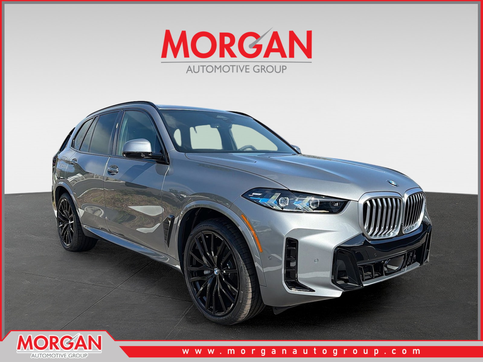 2026 BMW X5 sDrive40i in Skyscraper Grey Metallic — front three-quarter view