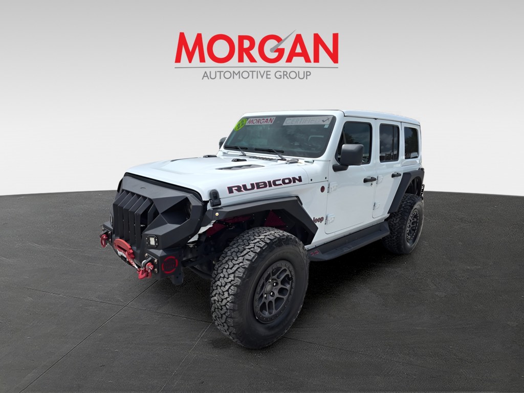 Used 2022 Bright White Clearcoat Jeep Unlimited Rubicon image 2