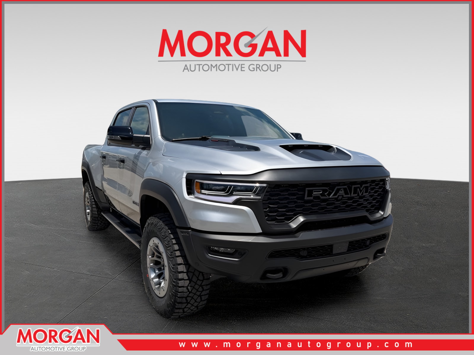 2026 Ram 1500 RHO in Silver Zynith — front three-quarter view