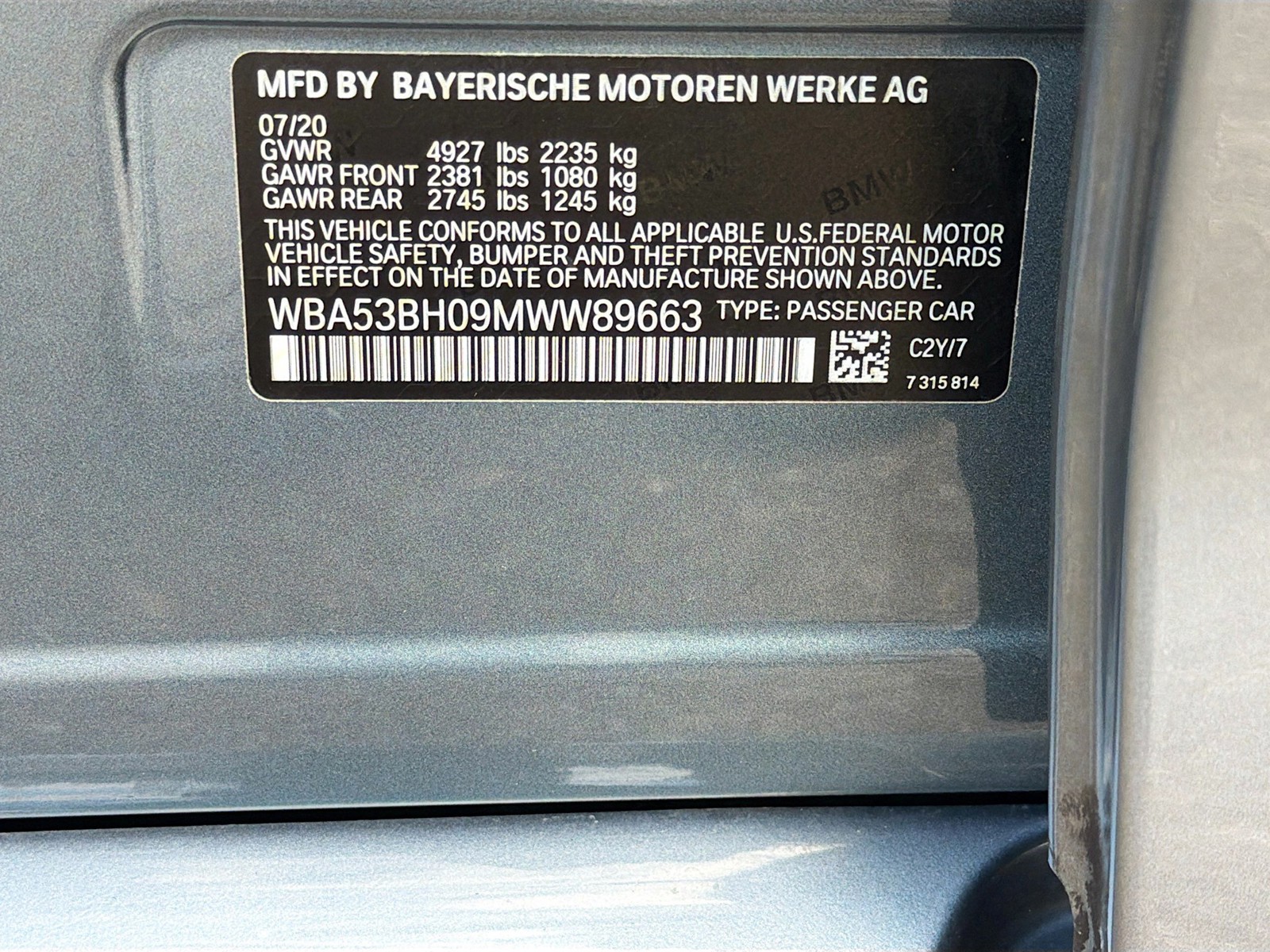Used 2021 Bluestone Metallic BMW 530i image 39