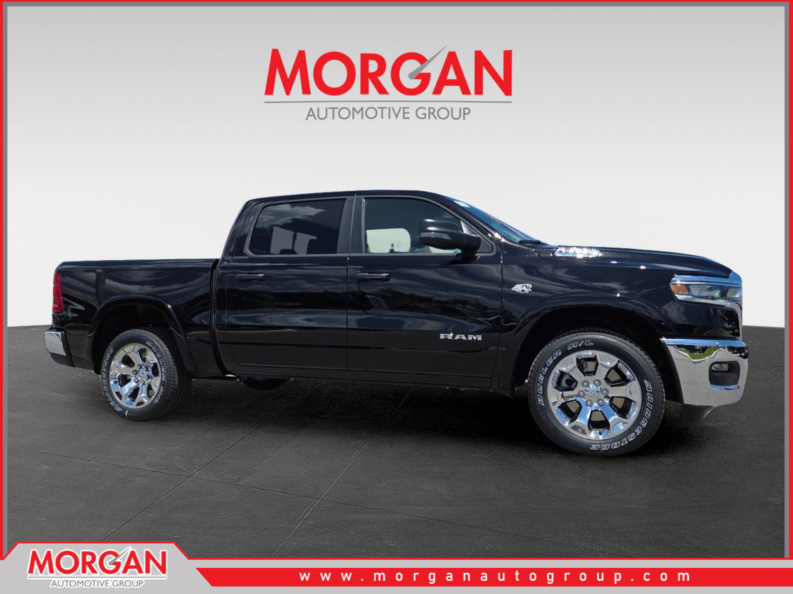 2026 Ram 1500 Big Horn/Lone Star in Black — front three-quarter view