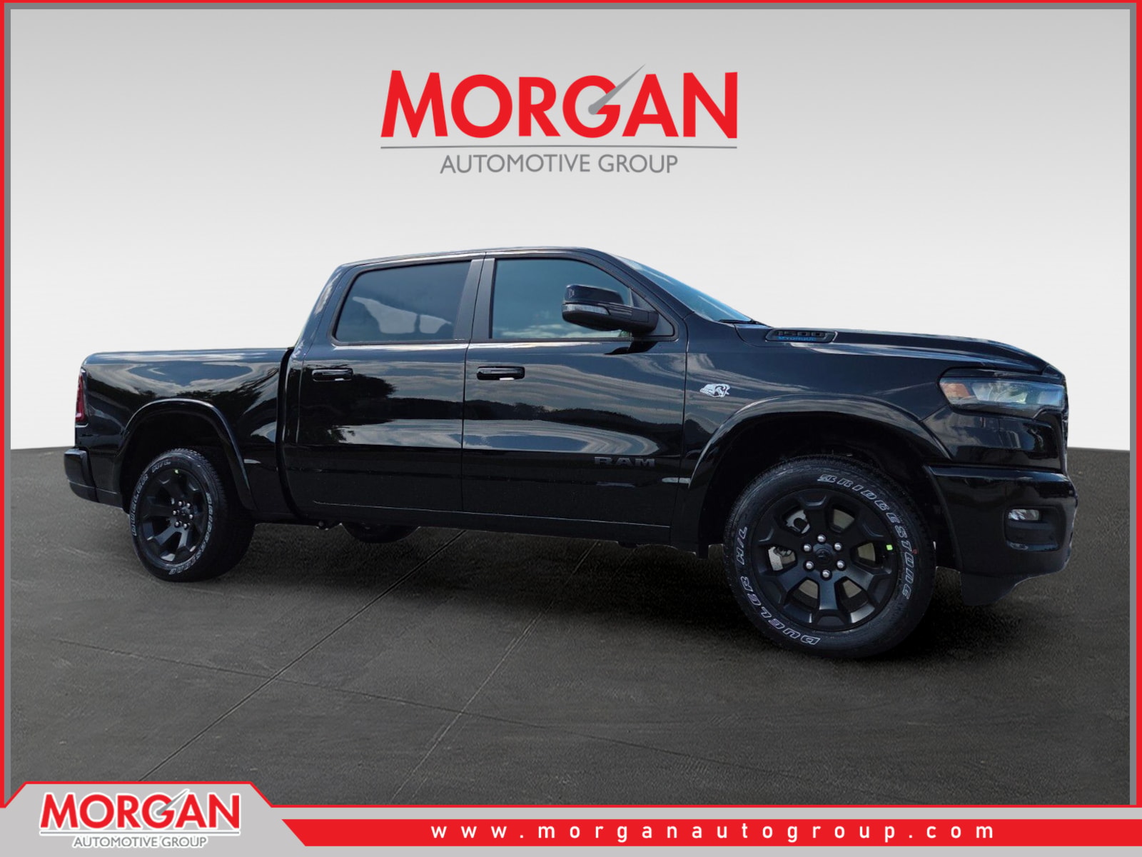 2026 Ram 1500 Big Horn/Lone Star in Black — front three-quarter view